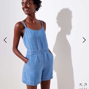 NWT Loft denim romper